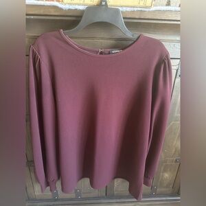 Express Women's Deep Burgundy Blouse Balloon sleeves. XL